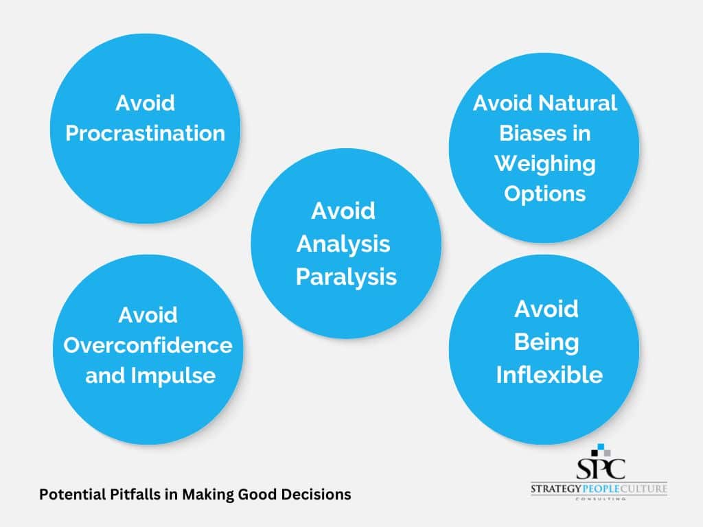 good decision making potential pitfalls