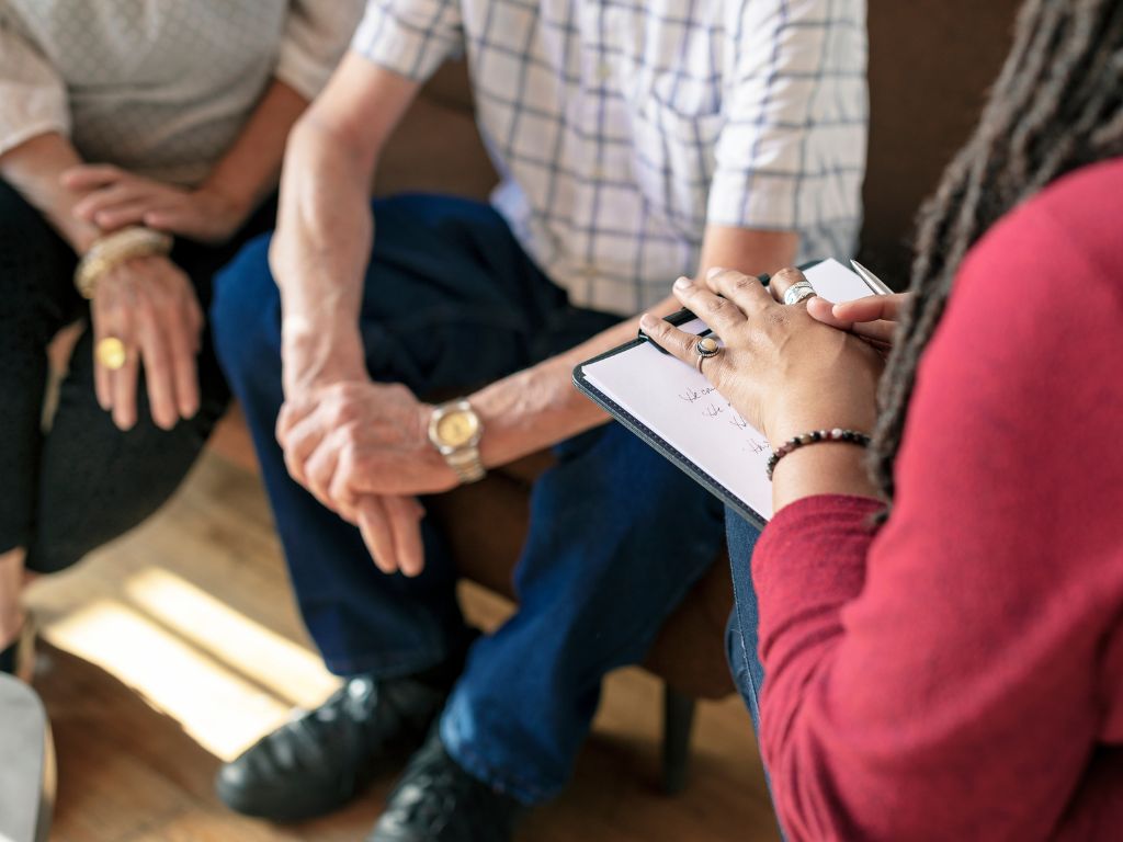 couple consulting with a coach